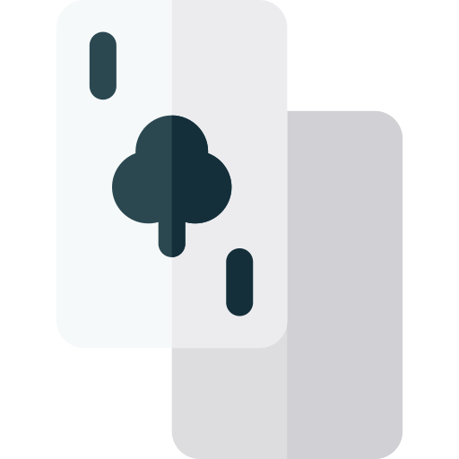 poker kaarten Basic Rounded Flat icoon