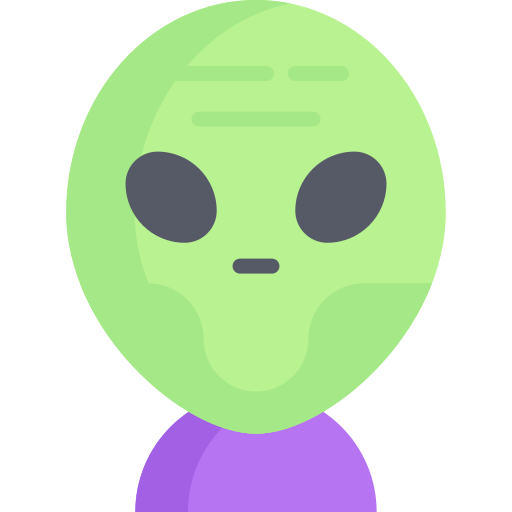 Alien Kawaii Flat icon