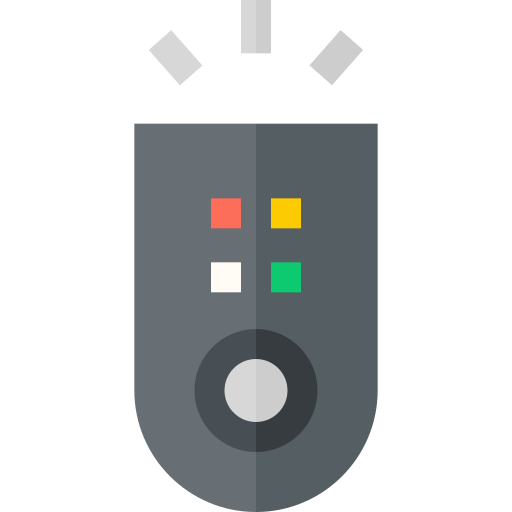 Remote control Basic Straight Flat icon