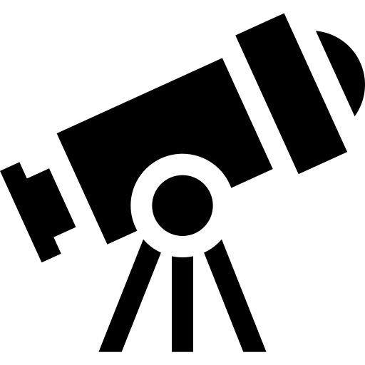 télescope Basic Straight Filled Icône