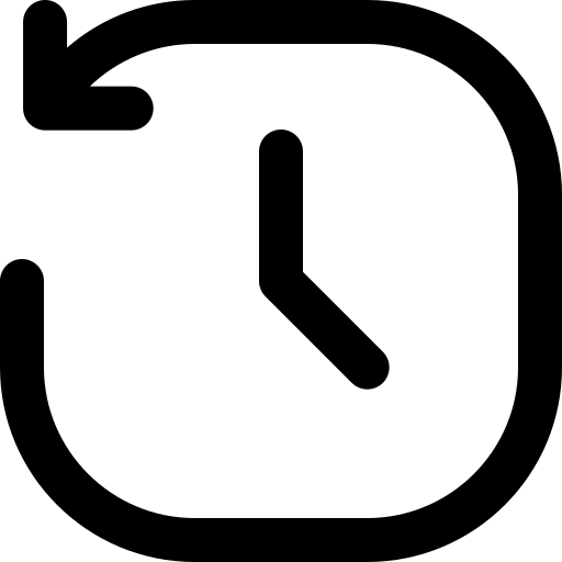 geschiedenis Super Basic Rounded Lineal icoon