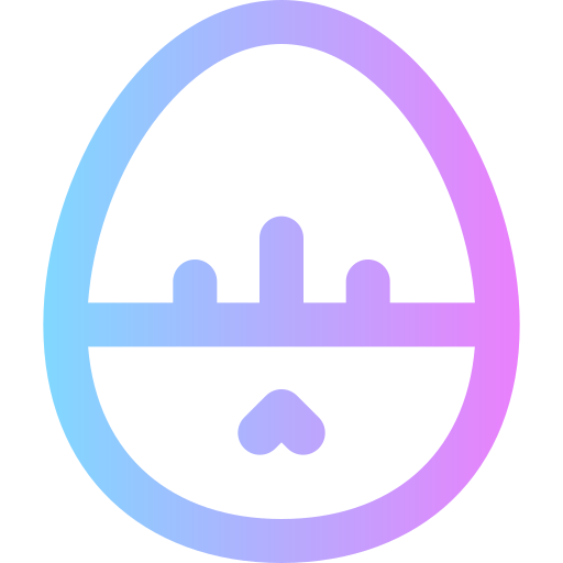 Egg Super Basic Rounded Gradient icon