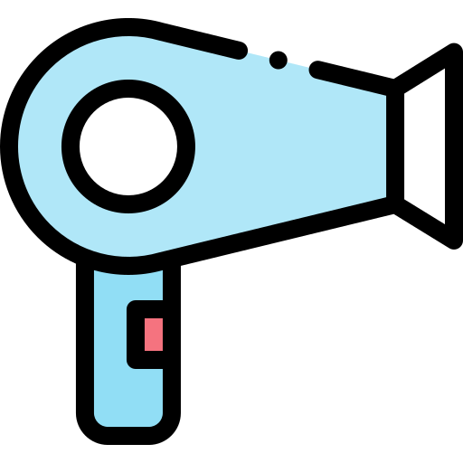 Hair dryer Detailed Rounded Lineal color icon