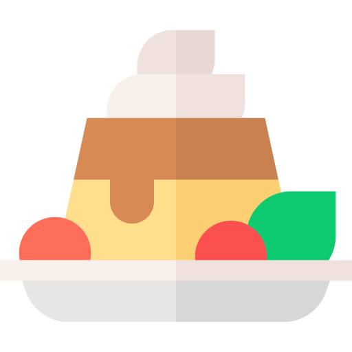 karamellcreme Basic Straight Flat icon