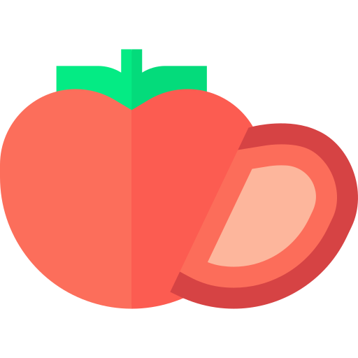 tomate Basic Straight Flat Icône