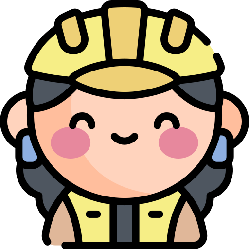 Worker Kawaii Lineal color icon