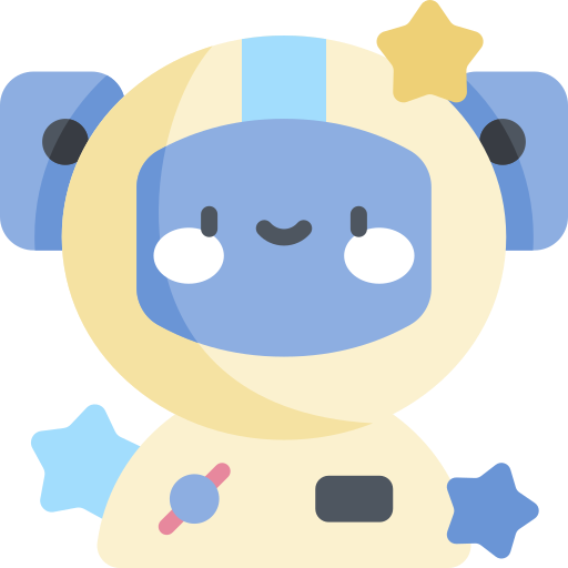 astronauta Kawaii Flat icono