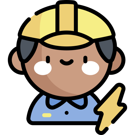 Electrician Kawaii Lineal color icon