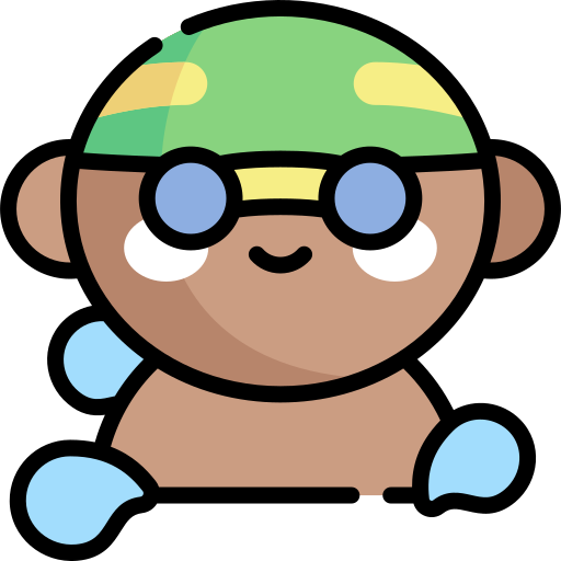 Swimmer Kawaii Lineal color icon