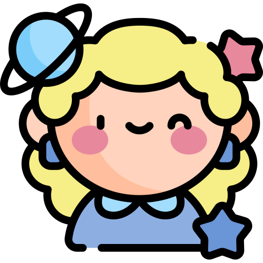 astronom Kawaii Lineal color icon