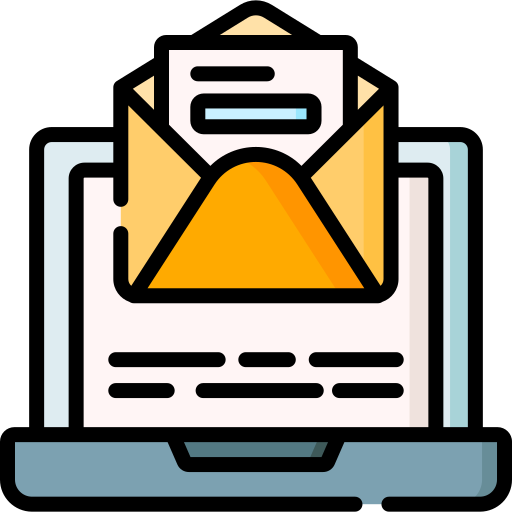 correo abierto Special Lineal color icono
