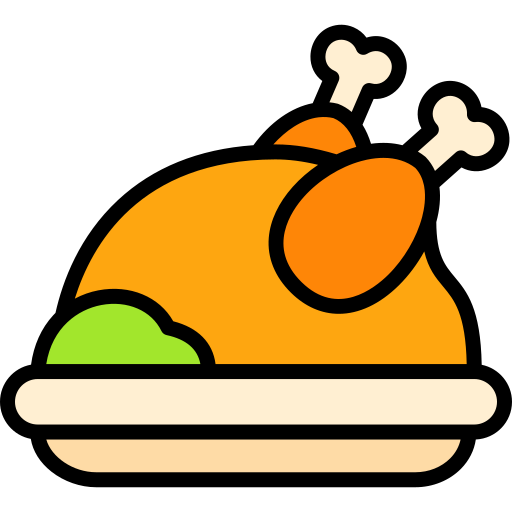 poulet grillé Generic Outline Color Icône