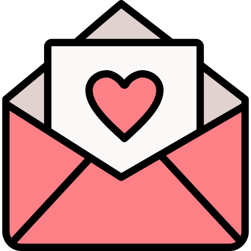 carta de amor Generic Outline Color icono