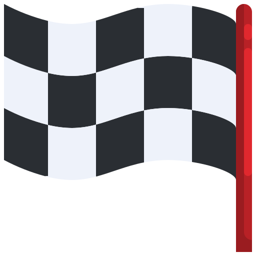 drapeau de but Justicon Flat Icône