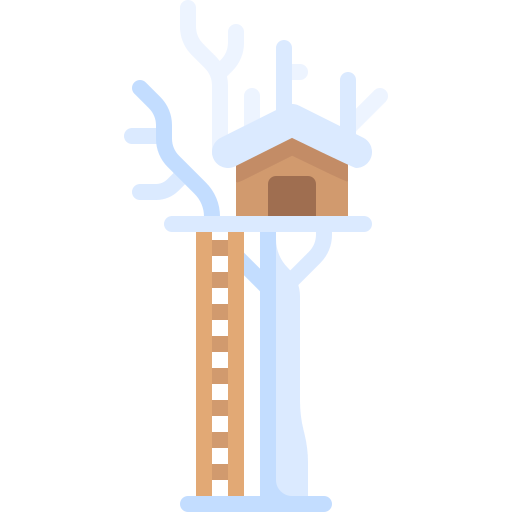 나무 위의 집 Special Flat icon