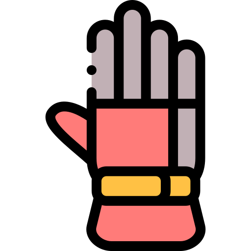 Glove Detailed Rounded Lineal color icon