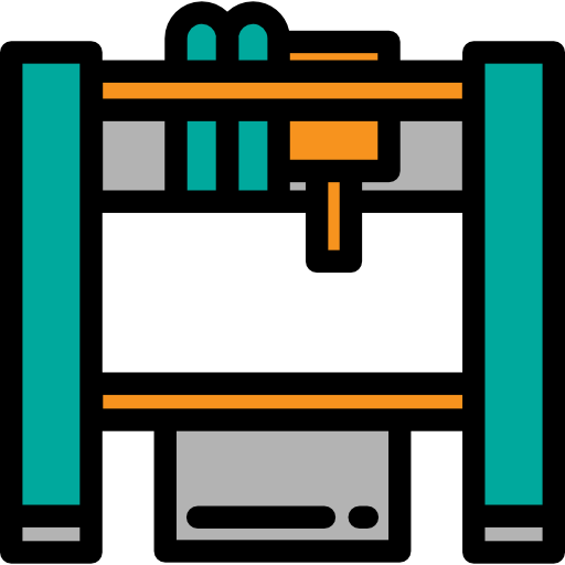 Промышленный робот Detailed Rounded Lineal color иконка