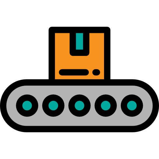 Промышленный робот Detailed Rounded Lineal color иконка