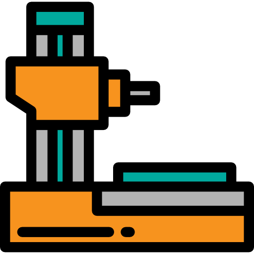 산업용 로봇 Detailed Rounded Lineal color icon