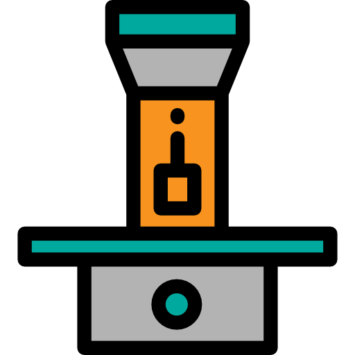 産業用ロボット Detailed Rounded Lineal color icon