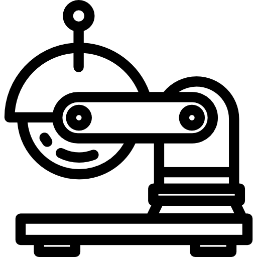 industriële robot Detailed Rounded Lineal icoon