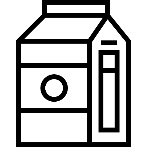 mleko Detailed Straight Lineal ikona
