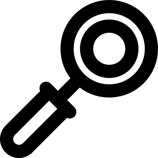 lupa Basic Rounded Lineal icono