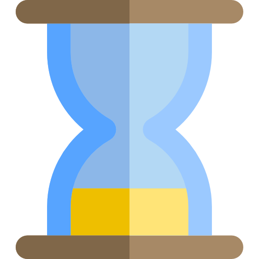 reloj de arena Basic Rounded Flat icono