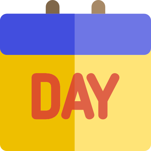 día Basic Rounded Flat icono