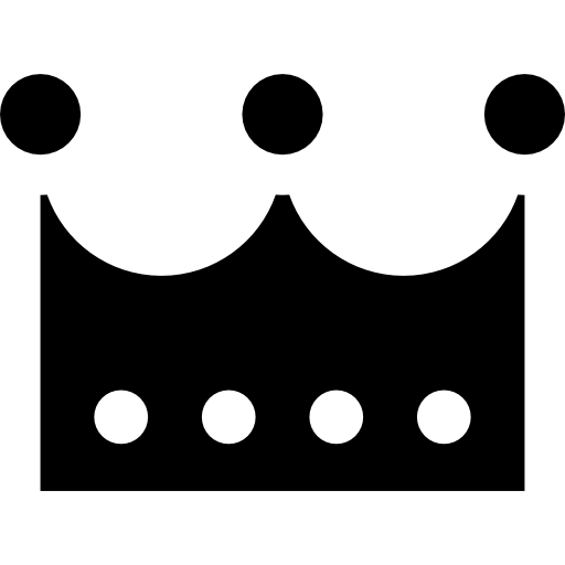 Crown Basic Straight Filled icon