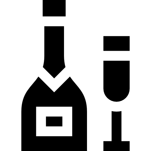champán Basic Straight Filled icono