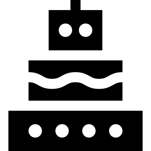 torta Basic Straight Filled icona