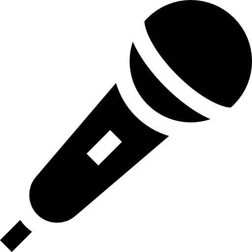 Microphone Basic Straight Filled icon
