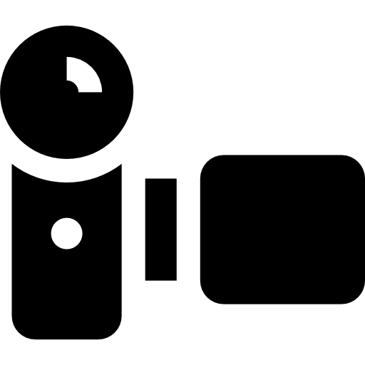 Видеокамера Basic Straight Filled иконка