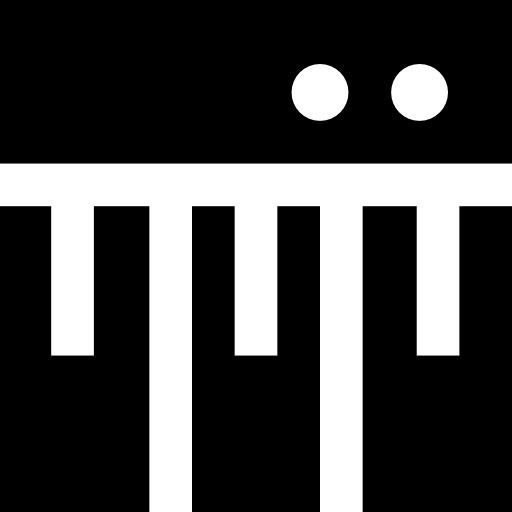 piano Basic Straight Filled icono
