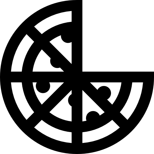 피자 Basic Straight Lineal icon