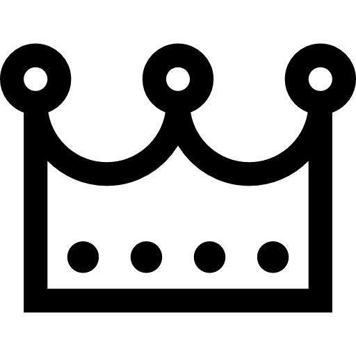 Crown Basic Straight Lineal icon