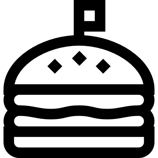 hamburger Basic Straight Lineal icona