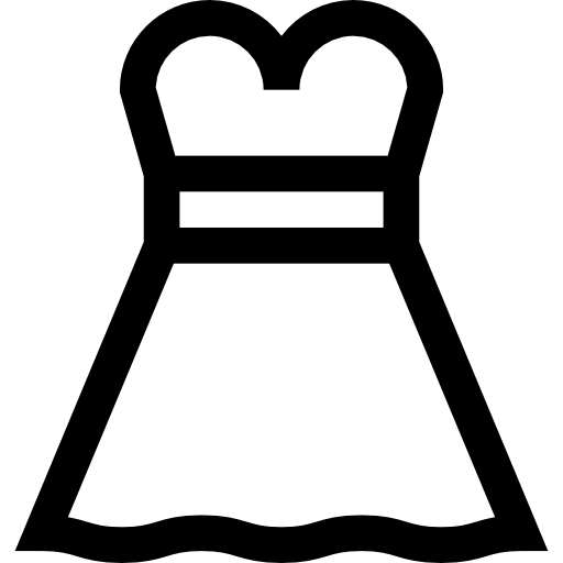 kleid Basic Straight Lineal icon
