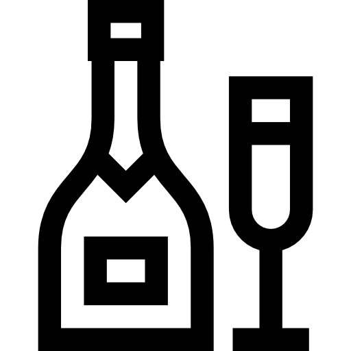 シャンパン Basic Straight Lineal icon