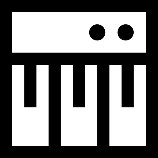 piano Basic Straight Lineal icono
