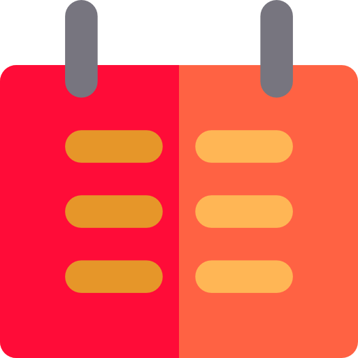 Schedules Basic Rounded Flat icon
