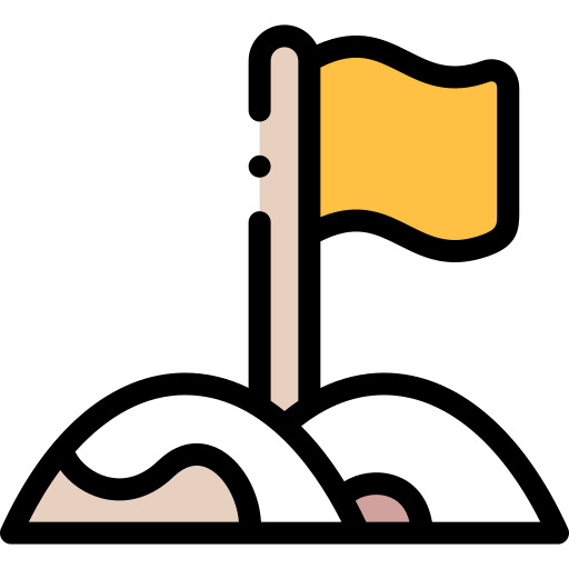 Flag Detailed Rounded Lineal color icon