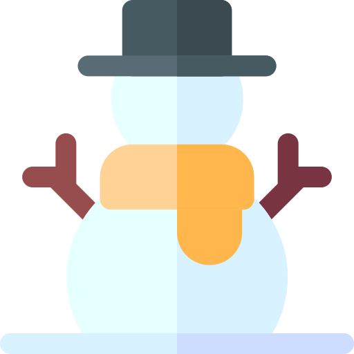 monigote de nieve Basic Rounded Flat icono