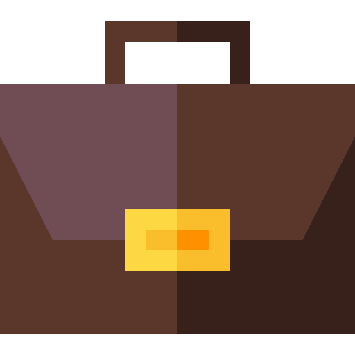 Briefcase Basic Straight Flat icon