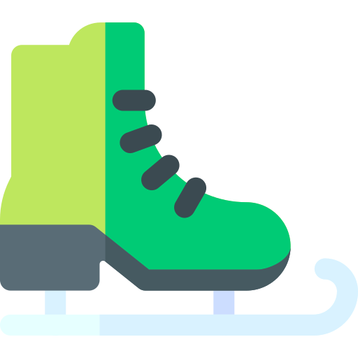 Ice skate Basic Rounded Flat icon
