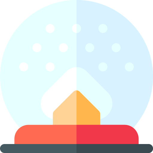 Снежный шар Basic Rounded Flat иконка