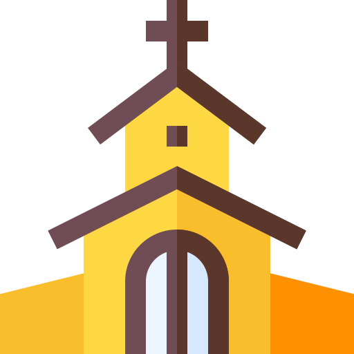 Церковь Basic Straight Flat иконка