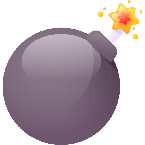 폭탄 3D Color icon