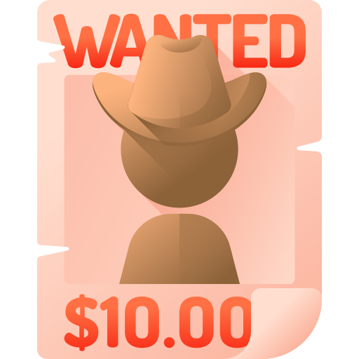 Wanted 3D Color icon